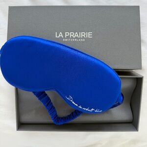 La Prairie blue silk eye mask